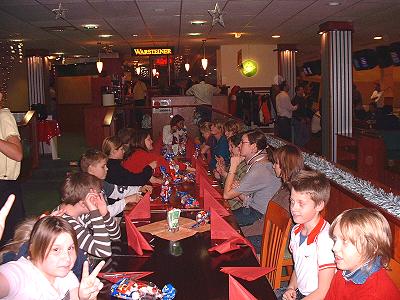 Weihnachtsfeier des Jugendblasorchester 2007 - Bowling in Reinbek
