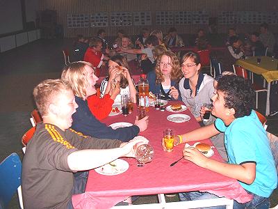 Feier Jugendblasorchester Sachsenwald und Køge Musikskoles Messingensemble in der Sporthalle Möhnsen