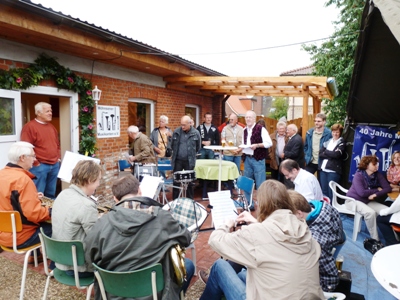 Einweihungsfeier für das neue Vereinsheim der Möhnsener Musikanten