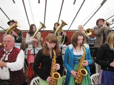 Die Möhnsener Musikanten auf dem 102. Holzfest in Greven Mai 2013