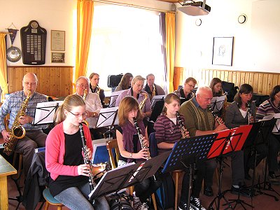 Gemeinsame Registerporbe vom Jugendblasorchester Sachsenwald und Musikzug Möhnsen - Saxophone und Klarinetten