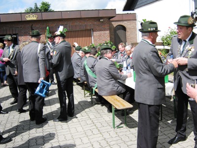 Schützenfest 2012 in Gülzow - beim alten König