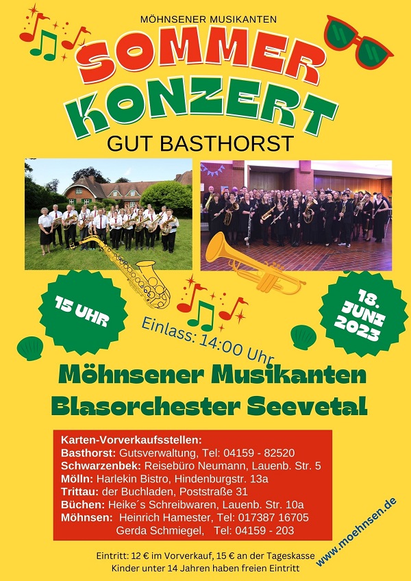 8. Sommerkonzert der Möhnsener Musikanten - 18. Juni 2023
