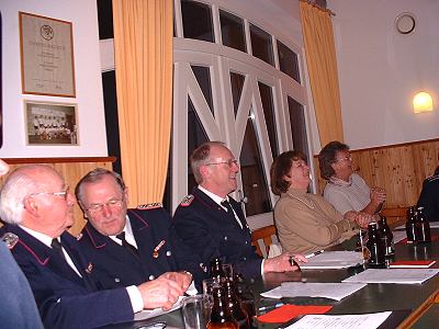 Vorstand und Bürgermeisterin auf der  Jahreshauptversammlung 2007 