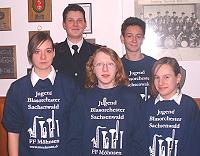  Vorstand vom Jugendblasorchester Sachsenwald bei der Jahreshauptversammlung 2006 - Bild anklicken zum Vergrößern