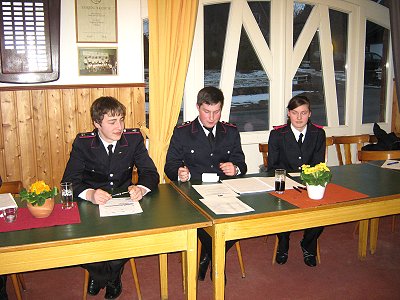 Vorstand des Jugendblasorchesters Sachsenwald bei der Jahreshauptversammlung 2011